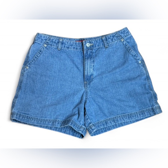Gloria Vanderbilt Pants - Gloria Vanderbilt Classic Denim Shorts - Medium Wash Blue - Women's Size 10